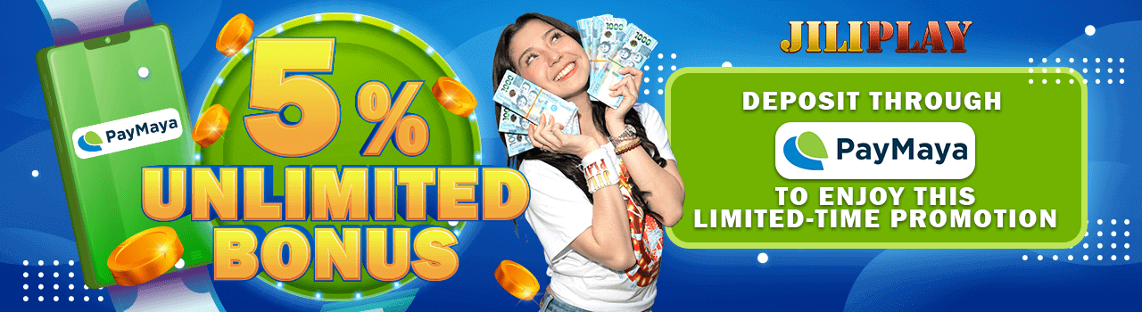 5% UNLIMITED RELOAD BONUS with PAYMAYA